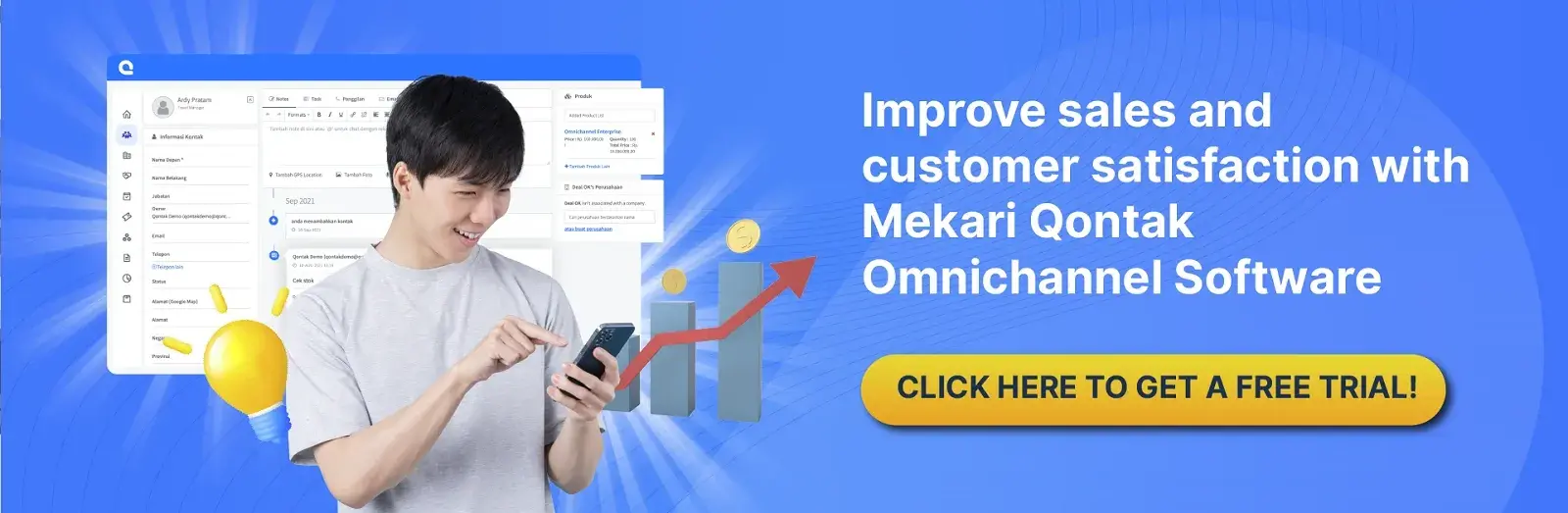 Improve sales and customer satisfaction with Mekari Qontak Omnichannel Software Improve sales and customer satisfaction with Mekari Qontak Omnichannel Software