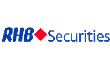 Logo RHB Securities terletak di tengah, menampilkan tulisan