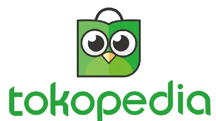 Logo berwarna hijau dengan karakter burung hantu besar, mewakili Tokopedia, platform e-commerce di Indonesia, menonjolkan inovasi dan aksesibilitas.