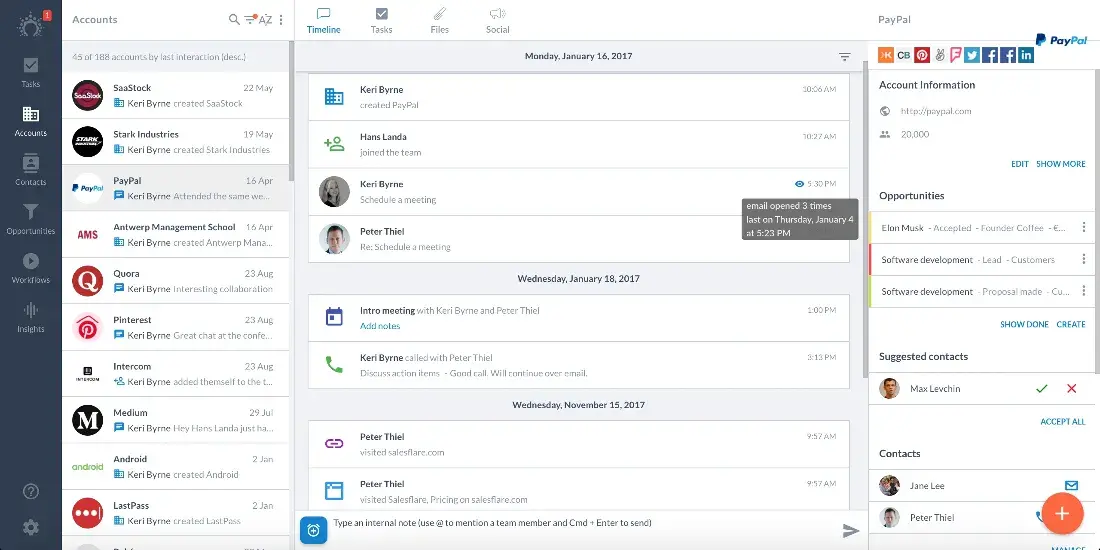 Salesflare sales CRM software Salesflare sales CRM software