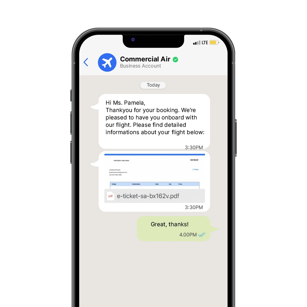 Automatically Sending Boarding Pass or E-tickets Automatically Sending Boarding Pass or E-tickets