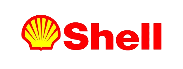 Logo Shell menampilkan simbol kerang yang berwarna kuning dan merah, mewakili identitas perusahaan energi global yang terkenal.