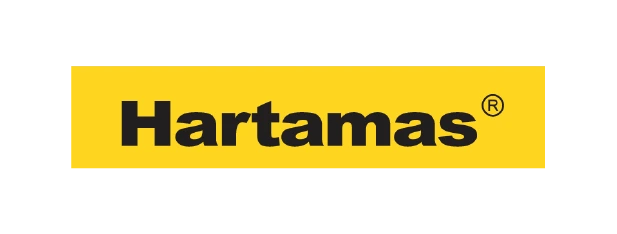 Logo berwarna kuning mencolok dengan tulisan