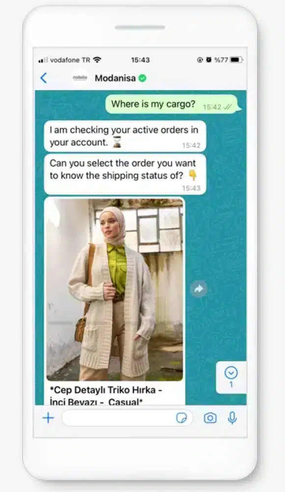 Modanisa creates a seamless buying experience from the first touchpoint with click to WhatsApp ads Modanisa creates a seamless buying experience from the first touchpoint with click to WhatsApp ads