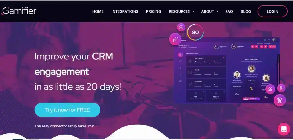 Gamifier Sales management software - Gamifier