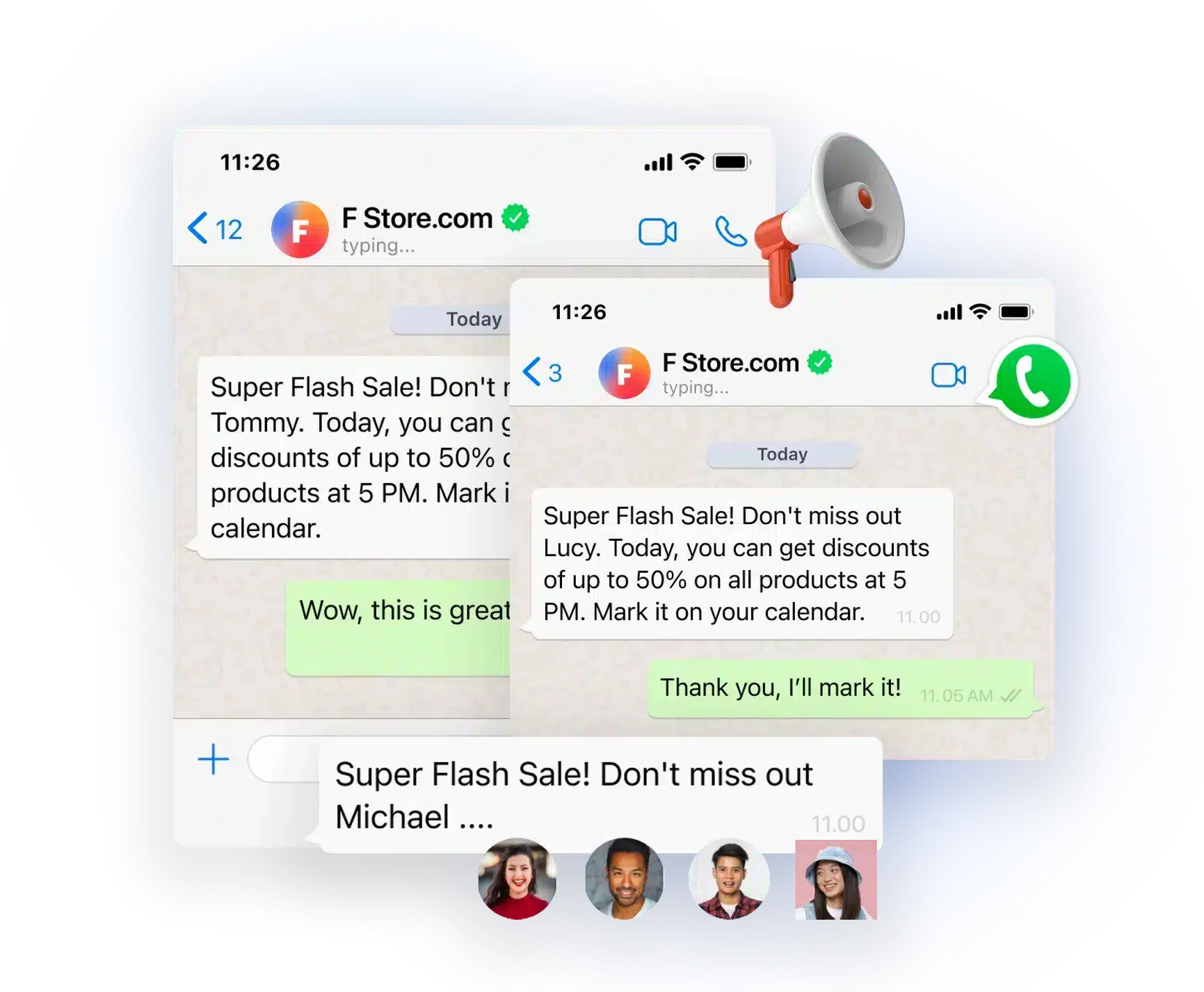 Masthead Official WhatsApp broadcast