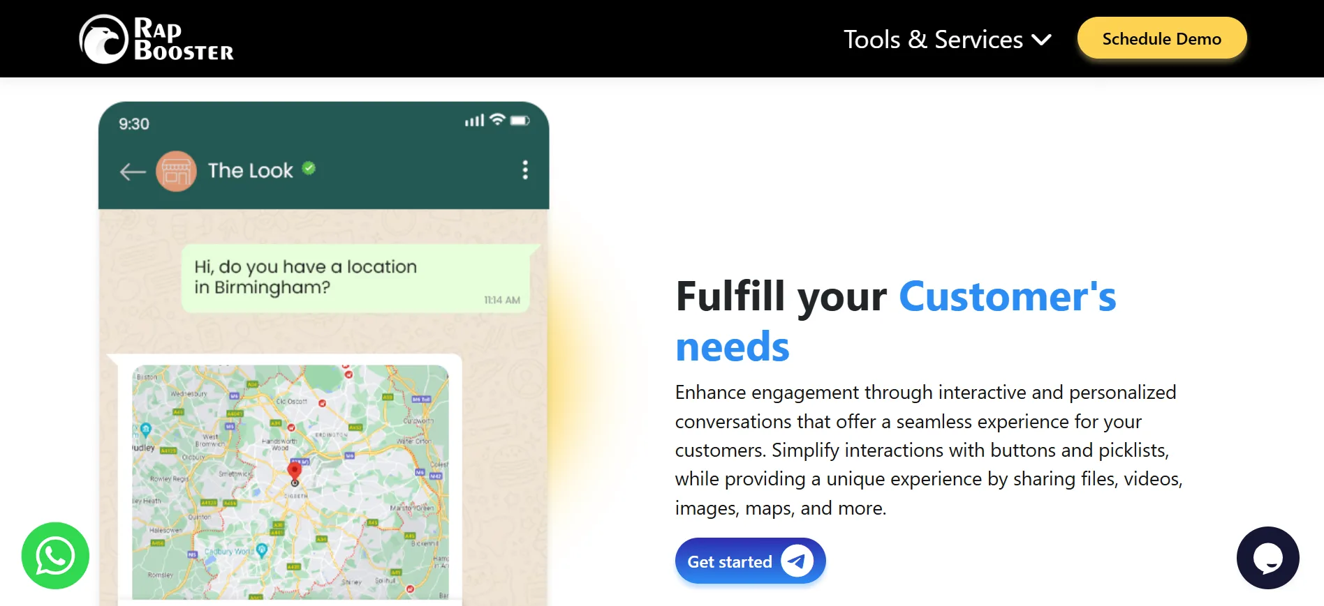 RapBooster WhatsApp Blast Vendor Personalization Dashboard Page View RapBooster WhatsApp Blast Vendor Personalization Dashboard