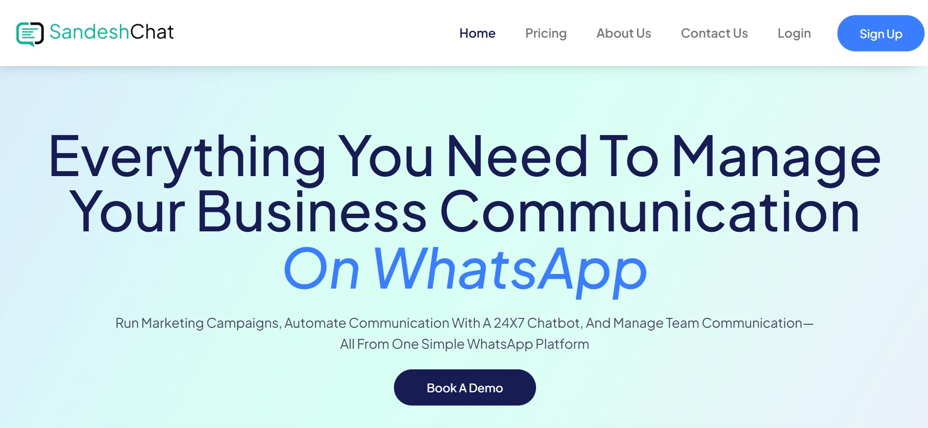Enjay Sandesh Chat WhatsApp Blast Vendor Homepage View Enjay Sandesh Chat WhatsApp Blast Vendor Homepage