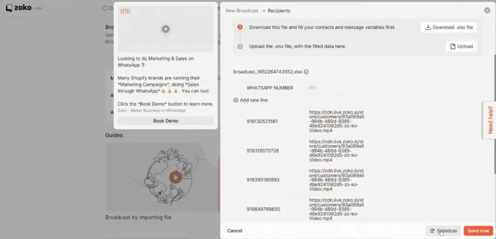 Zoko WhatsApp Blast Software – Send Broadcast Dashboard Zoko WhatsApp Blast Software – Send Broadcast Dashboard
