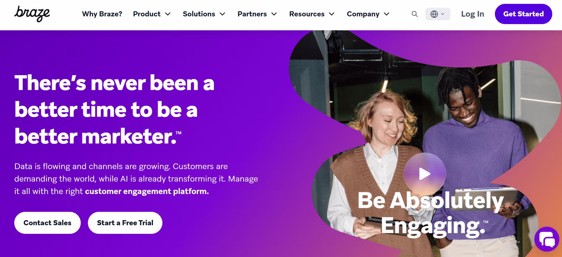 Braze Landing Page best enterprise omnichannel marketing platform-Braze