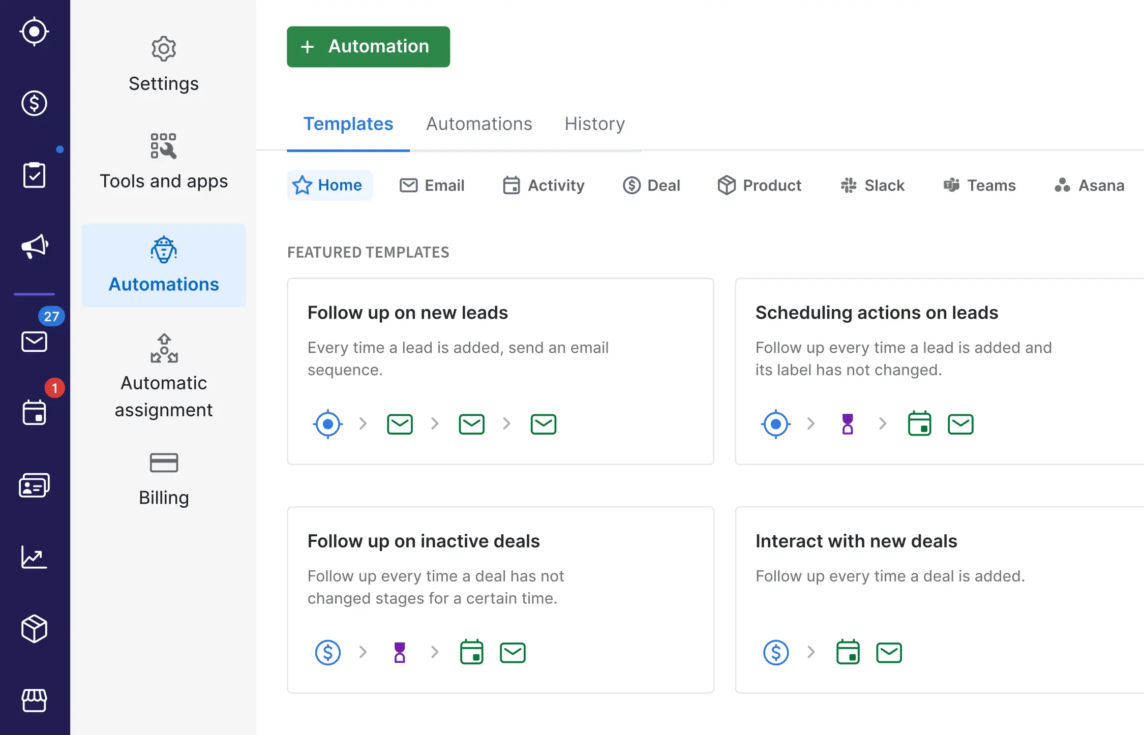 Pipedrive CRM Software Sales Automation Dashboard Page View Pipedrive CRM Software Sales Automation Dashboard