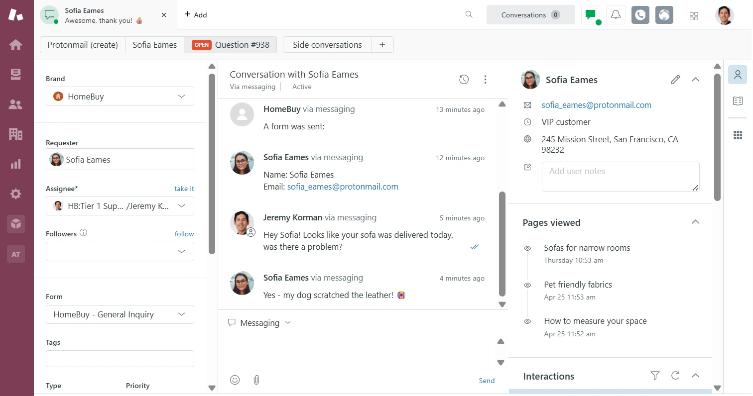 Zendesk CRM Customer Service Dashboard Page View Zendesk CRM Customer Service Dashboard