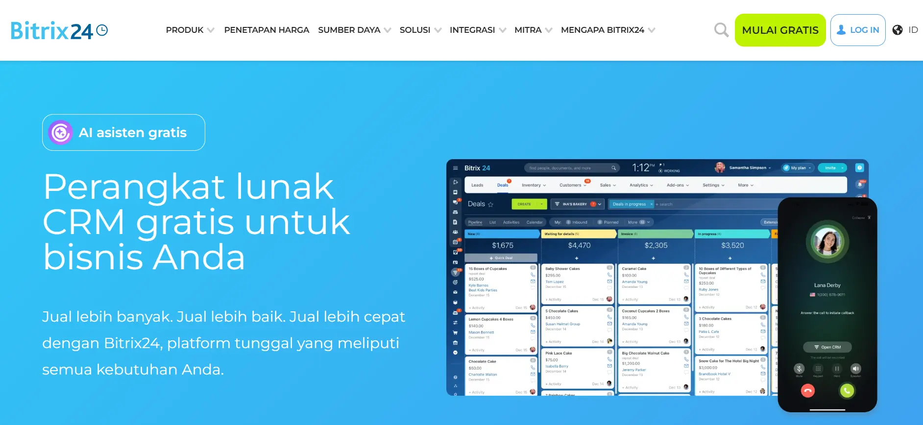 Bitrix24 CRM Software Homepage View Bitrix24 CRM Software Homepage